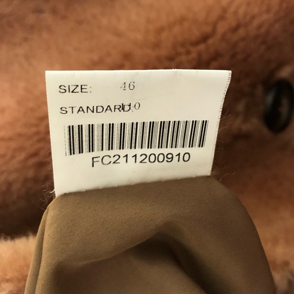 btq Bazhane wool/alpaca blend Teddy double breast coat size US M Ukraine size 46 - Picture 11 of 12